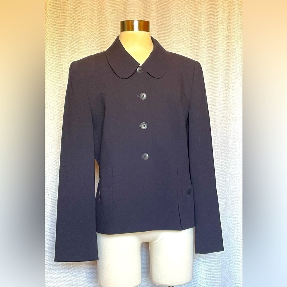 Vintage Louis Feraud navy blue blazer
